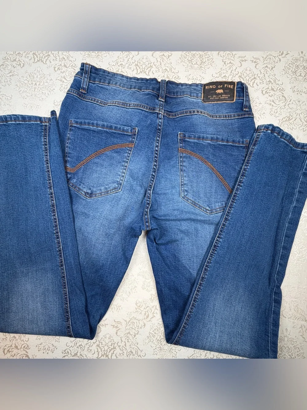 Ring of Fire Slim Fit Blue Denim Jeans 33x32”